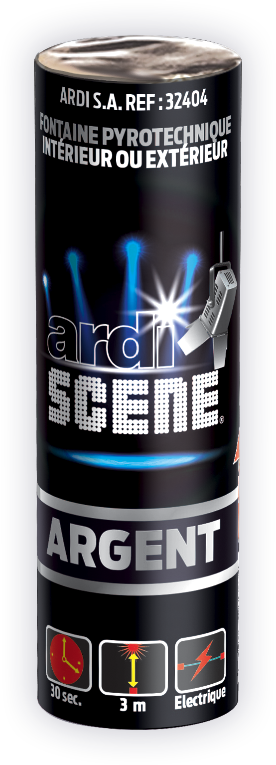 Jet de Scène ARGENT 3 M - 30 s
