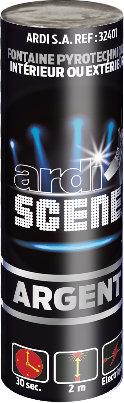 Jet de Scène ARGENT 2 M - 30 s