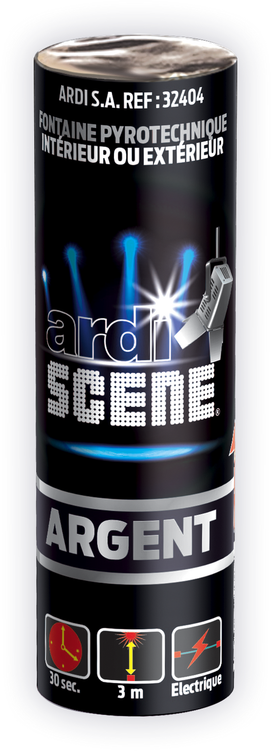 Jet de Scène ARGENT 3 M - 30 s